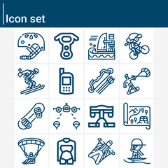 Simple set of extremity related lineal icons.