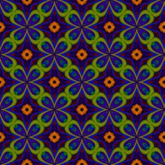 colorful symmetrical repeating patterns for textiles, ceramic tiles, wallpapers and designs. seamless image.
