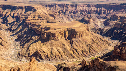 Fish River Canyon, world's second largest canyon, Hobas, South Namibia.