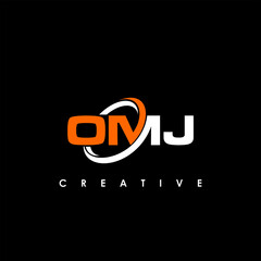 OMJ Letter Initial Logo Design Template Vector Illustration	
