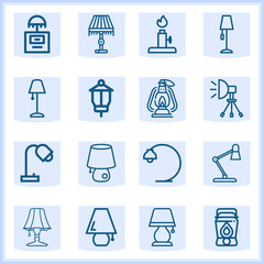 Electric socket  related simple set. 16  lineal