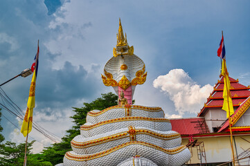 Chachoengsao / Thailand / September 4, 2020 : Wat Udom Mongkol, This temple is the last temple of Luang Por Ottam.  The master monk from Wat Wang Wiwekaram Sangkhla Buri.