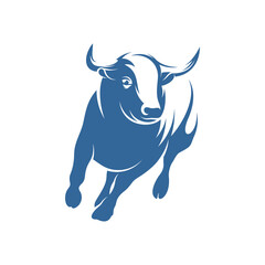 Bull logo vector template, Creative Bull logo design concepts, icon symbol, illustration