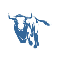 Bull logo vector template, Creative Bull logo design concepts, icon symbol, illustration