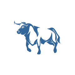 Bull logo vector template, Creative Bull logo design concepts, icon symbol, illustration