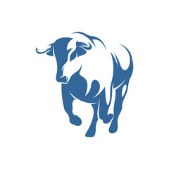 Bull logo vector template, Creative Bull logo design concepts, icon symbol, illustration