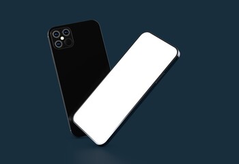 a digital smartphone device mobile phone 3d isolated