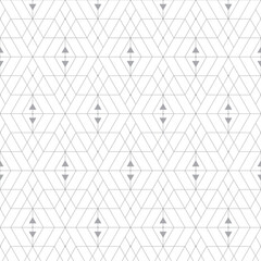 Vector Seamless Pattern with Modern Stylish Texture. Repeating Geometric Background with Triangle and Lines