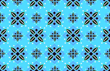 Indonesian batik motifs with very distinctive plant patterns. Exclusive background. EPS 10