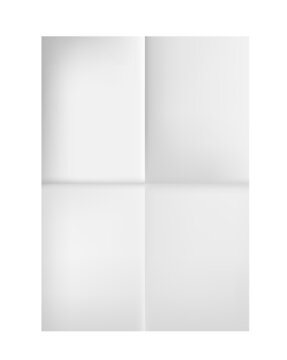 White folded paper. vector illustration