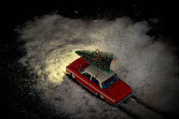Auto, Tannenbaum, Weihnachten