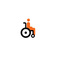 disable people transport icon design