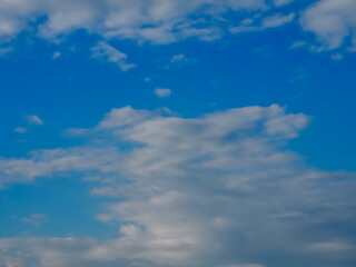 The clear daytime sky looks clean.