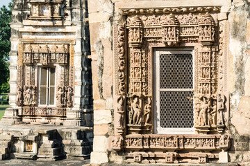 Intricately carved Parvati temple, Khajuraho, India