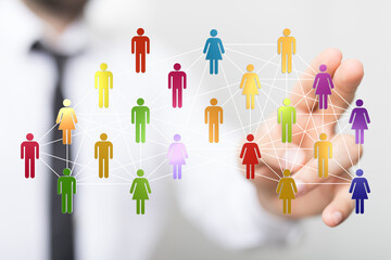 conference Digital Network and data concept 3d