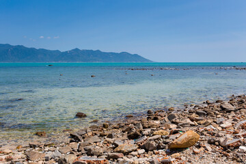 Fototapeta na wymiar Seashore close to Nha Trang Vietnam
