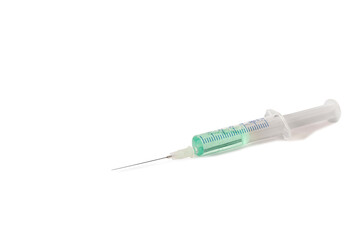 syringes with liquid vaccination covid-19