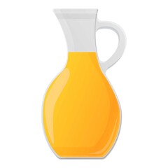 Canola oil jug icon. Cartoon of canola oil jug vector icon for web design isolated on white background