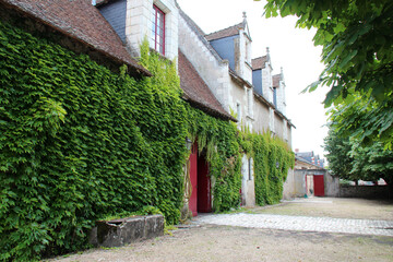 medieval and renaissance castle in nitray (france) 