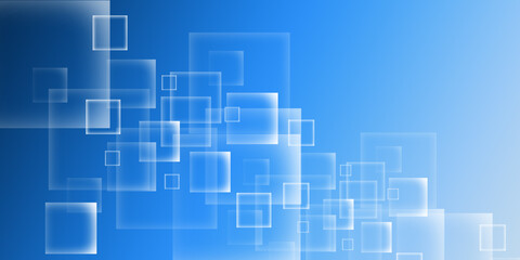 Abstract blue business presentation geometric template
