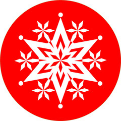 gwiazda na czerwonym tle © EwaAF