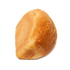 Traditional homemade bread isolated on a white background