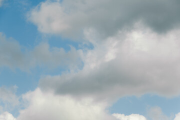 Fototapeta na wymiar Soft cloud texture on blue sky background
