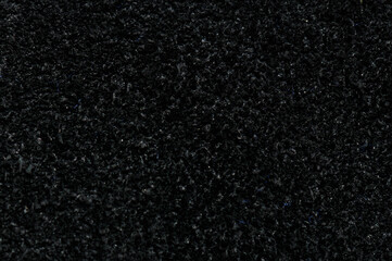 Fototapeta premium Fluffy black material surface