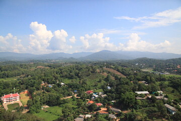 Fototapeta na wymiar Chiang Rai in a bird's eye view