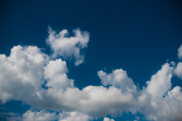 Blue sky with clouds for background