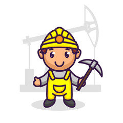 Cute occupation costume mascot design
