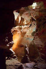 Colorful abstraction from a cave