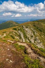 Beautiful landscape in the high carpathians. autumn in the mountains.