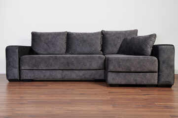 One big grey sofa