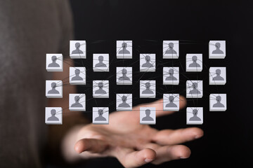 organization chart team concept networking group