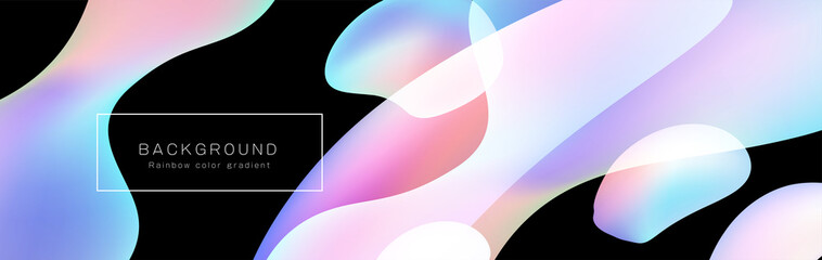 ホログラフィック、虹色のグラデーション、背景デザイン、シャボン玉、カラフルな壁紙	