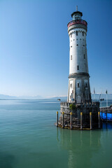Hafeneinfahrt von Lindau, Bayern, Deutschland
