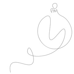 Christmas decoration element, vector illustration