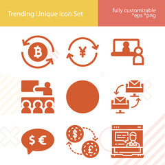 Simple set of sec related filled icons.