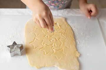baking christmas cookies