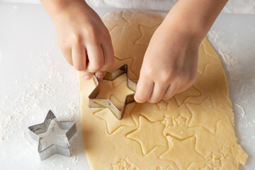 baking christmas cookies