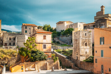 Terracina, Italy. View Of Piazza Municipio