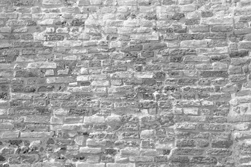 Brick wall texture black and white background