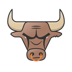 bull with horns