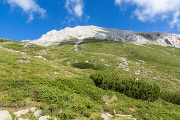 Fototapeta na wymiar Landscape of Vihren Peak, Pirin Mountain, Bulgaria