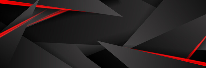 Abstract black red grey metallic carbon neutral overlap red light hexagon mesh design modern luxury futuristic technology background vector illustration.
