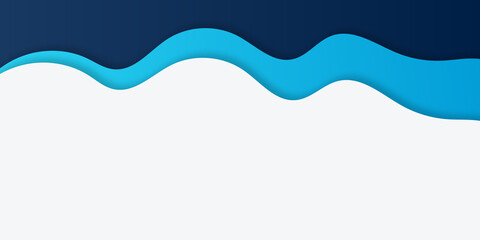 Abstract modern business blue white wave background