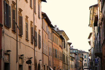 Fototapeta na wymiar Alley of the city of Citta di Castello in Umbria