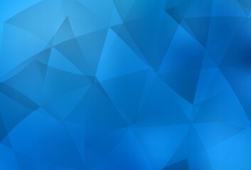 Light BLUE vector abstract polygonal pattern.