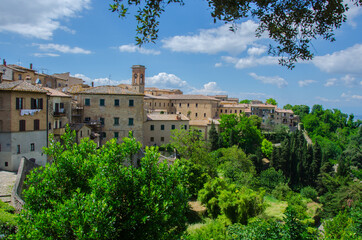 Fototapeta na wymiar View for buildings in Volterra town, Tuscany, Italy.
